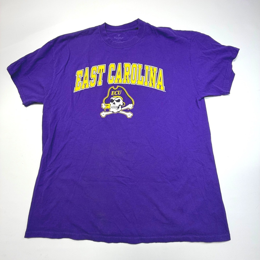 East Carolina ECU Pirates Purple Fanatics T-Shirt Men's XL College Graphic Tee